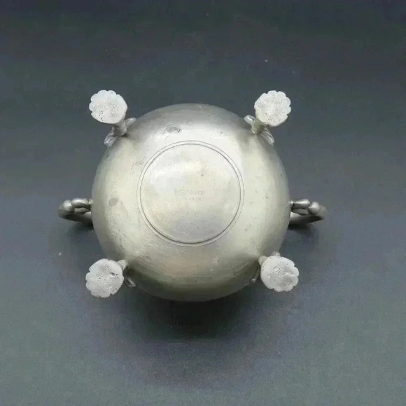 Vintage Empire Pewter Sugar Bowl Vase Bowl Dish - Picture 5 of 6